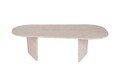 Masuta de cafea, Hanah Home, Ovalis, 130x40x65 cm, PAL, Travertin