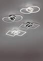 Plafoniera Venida, RL, 57.5x35.5x7.5 cm, 25W, 1x SMD, metal, gri