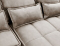 Coltar extensibil dreapta 4 locuri ELTAP, RT-20REL, Campo, 265x196x88 cm, lemn/poliester, bej deschis