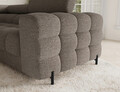 Coltar extensibil stanga 3 locuri ELTAP, LT-20ROY, Fectory, 346x205x93 cm, lemn/poliester, maro