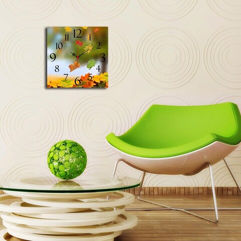 Ceas de perete, msk-12, mdf, dimensiune: 40 x 40 cm, multicolor