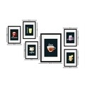 Set 6 tablouri decorative, SET_087, Lulu, 24x29 cm/24x44 cm, plastic