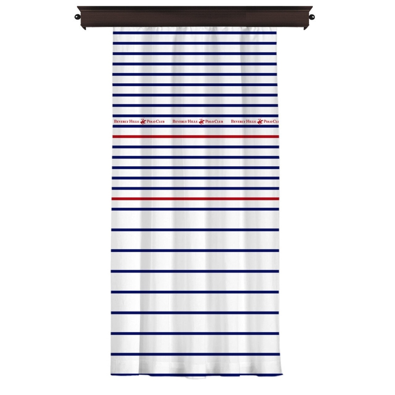 Draperie Beverly Hills Polo Club, 140x260, 100% Poliester, White/Blue/Red