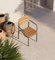 Set scaune 4 piese, Hanah Home, Aura, Cappuccino