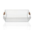 Cos pentru depozitare Versa Blanca, 35 x 25 x 8 cm, otel