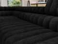 Coltar extensibil stanga 5 locuri ELTAP, LT-06AU, Kanedo, 269x204x86 cm, lemn/poliester, negru