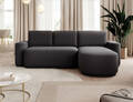 Coltar extensibil dreapta 4 locuri ELTAP, Aurumm, 285x180x92 cm, lemn/poliester, gri antracit