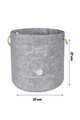Cos depozitare, ALS-03648, 27x27 cm, Fetru, Gri
