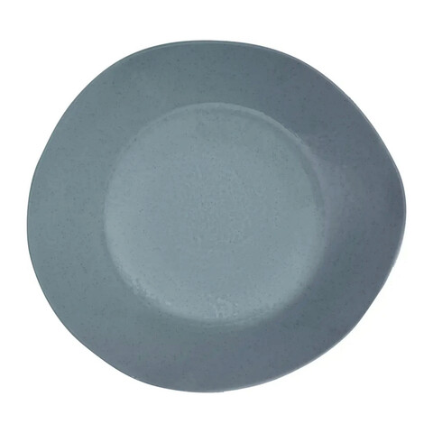 Farfurie intinsa organic, ambition, 30 cm, ceramica cu glazura reactiva, albastru