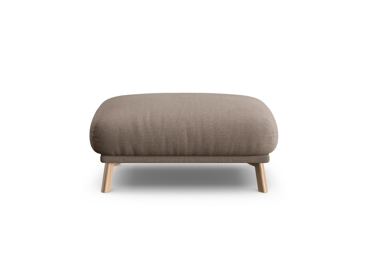 Taburet, Naomi, Micadoni Home, 100x70x41 cm, tesatura structurata, cappuccino