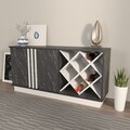 Bufet, Zena Home, Luna, Alb/Negru