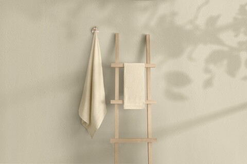 Set prosoape de baie, Elliott, 1007A-033-1, Bumbac, Crem