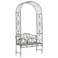 Banca Antique, InArt, 115x45x228 cm, metal, maro