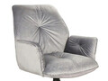 Scaun rotativ Boogie II Velvet, Signal, 60x45x89 cm, catifea/otel, gri/negru