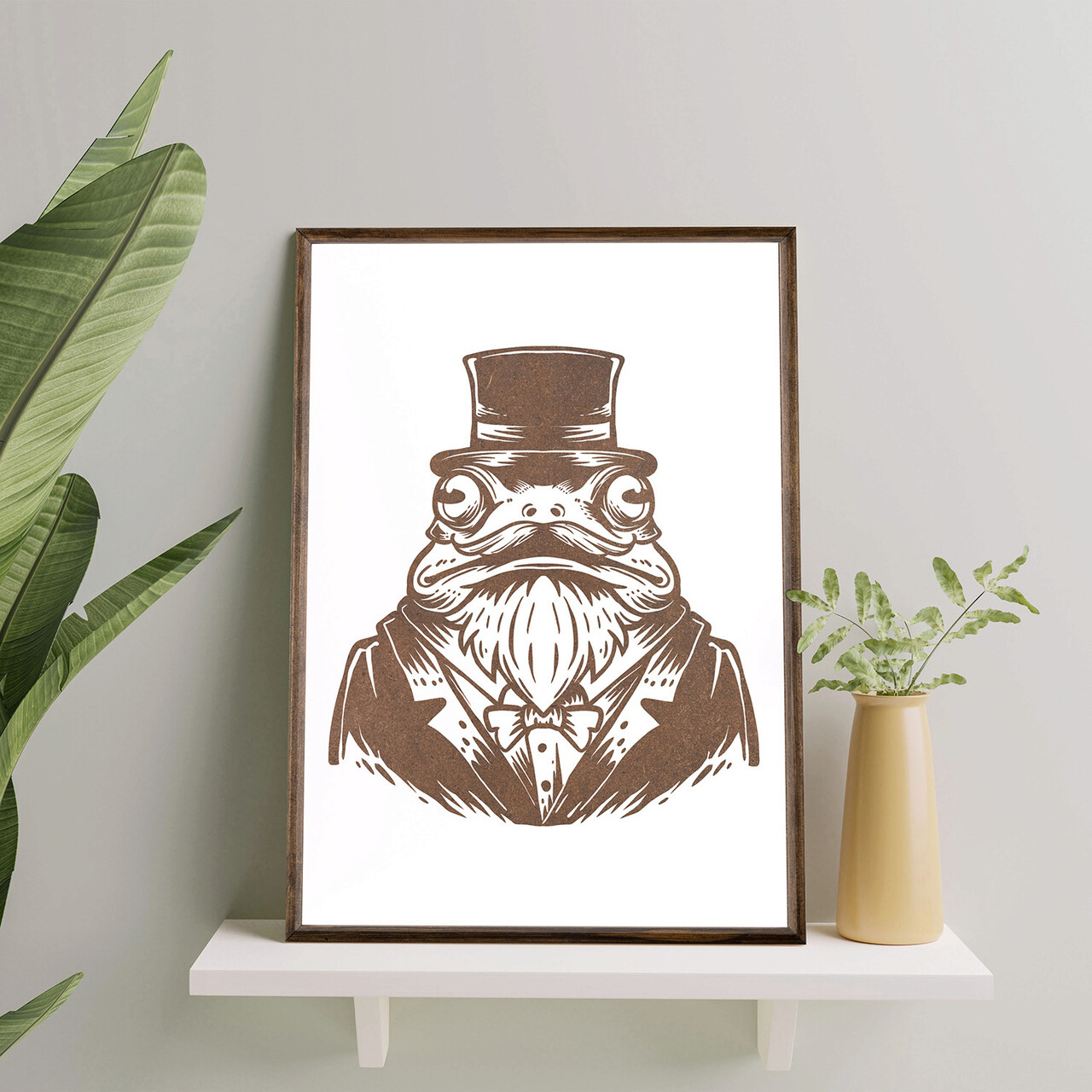 Tablou decorativ TD099 Desenat manual Natural