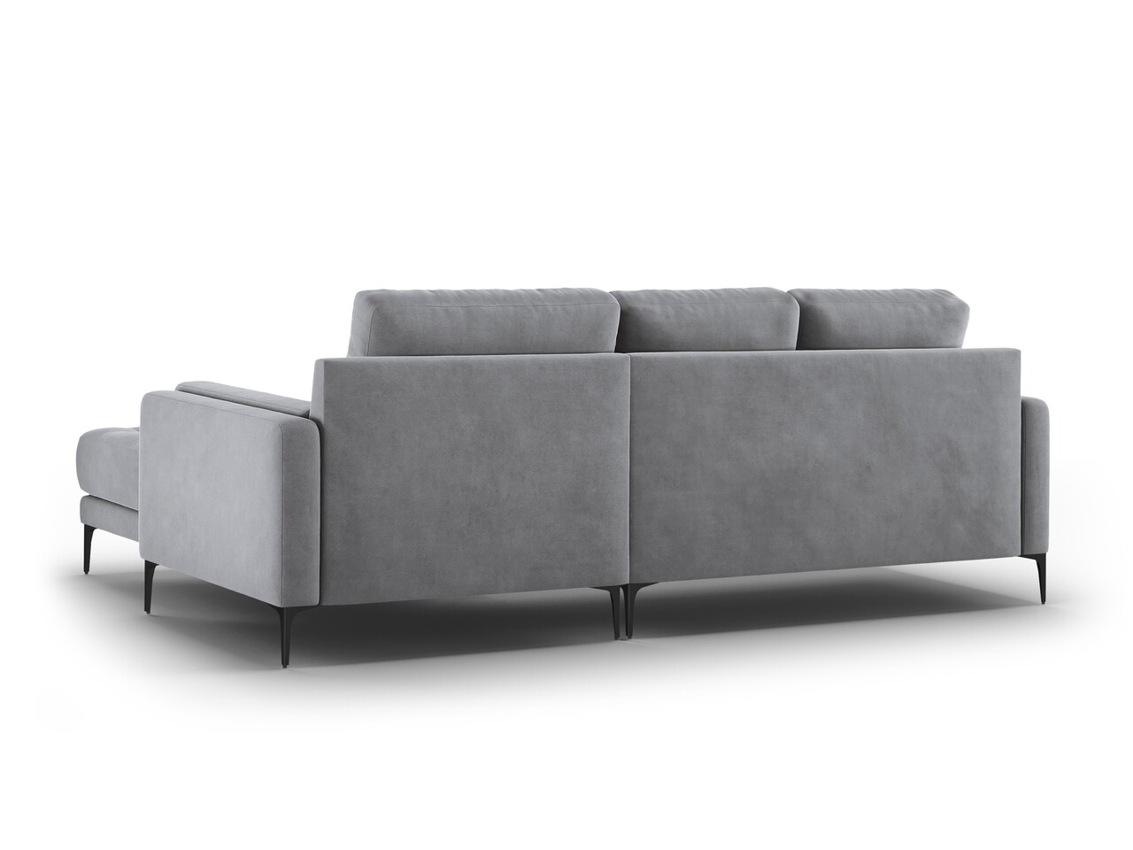 Coltar Dreapta, Orrino, Mazzini Sofas, 4 Locuri, 242x164x82 Cm, Catifea, Gri