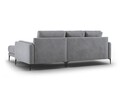 Coltar dreapta, Orrino, Mazzini Sofas, 4 locuri, 242x164x82 cm, catifea, gri