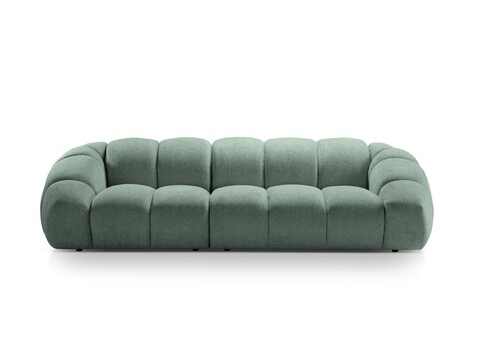 Canapea 4 locuri, Diana-192, Micadoni Home, 294x114x72 cm, catifea structurata, verde menta