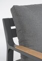 Set mobilier pentru gradina / terasa 4 piese, Ernst, Bizzotto, gri carbune