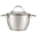 Oala cu capac Muhler, MR-509S, inox/sticla, 24 cm, 5.5 L
