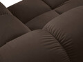 Sezlong living dreapta 1 loc, Bellis-51, Micadoni Home, 155x94x70 cm, catifea, maro inchis