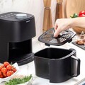 Friteuza cu aer fara ulei InnovaGoods, Fryinn Lite 2000, 25 x 25.5 x 21.5 cm, 2 L, 1200W, negru
