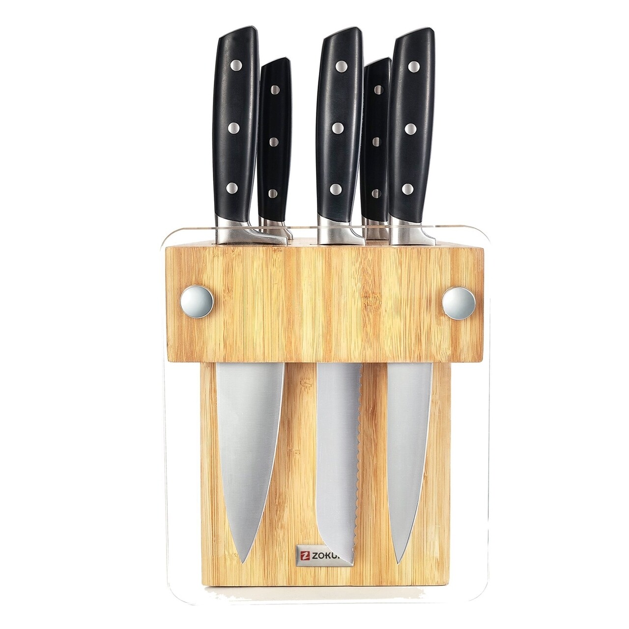 Set cutite 6 piese Z1218, Zokura, inox - imagine 2