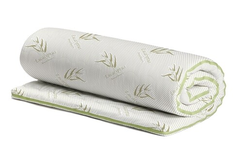 Topper saltea Confort Eucalyptus, Green Future, 120x200 cm, H 5 cm