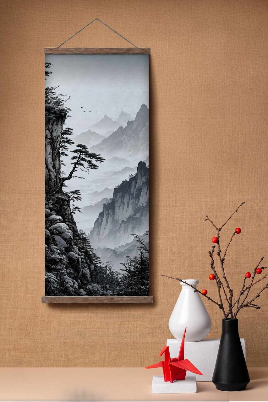Tablou decorativ, ARTJPNPSTRDK21, Lemn masiv, Pictura pe canvas, Multicolor - view 2