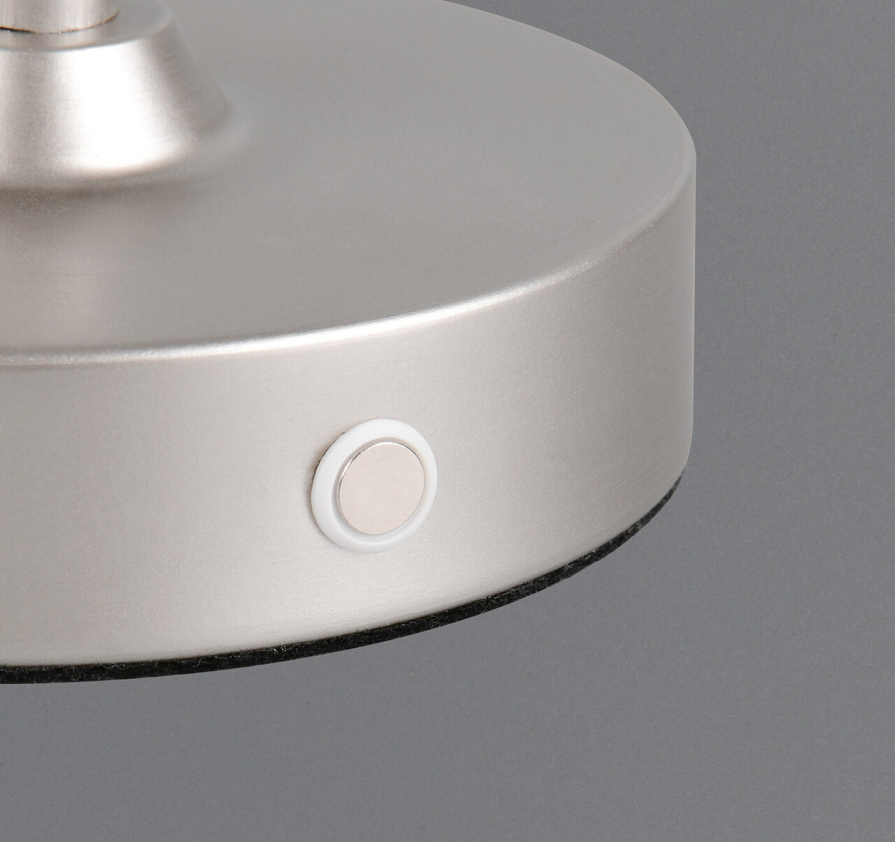 Lampa de masa Kenny, RL, 13x29 cm, 1.5W, 1x SMD, metal, nichel mat/alb