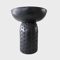 Masuta de cafea Charme, Homla, 37x42 cm, lemn, negru