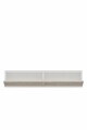 Dulap, Hanah Home, Didema, 120x25.5x30 cm, Alb / Travertin