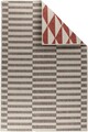 Covor cu doua fete Titor Triangle, Decorino, 160x235 cm, polipropilena, rosu/maro