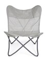 Scaun pentru gradina Butterfly Gabicce, Bizzotto, 77.5 x 81 x 89 cm, otel/textilena 2x1, natural