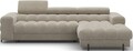 Coltar extensibil dreapta 3 locuri ELTAP, RT-18AU, Felro, 285x181x93 cm, lemn/poliester, bej inchis