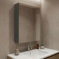 Dulap de baie cu oglindă, Hanah Home, Purus Desna 55, Antracit mat