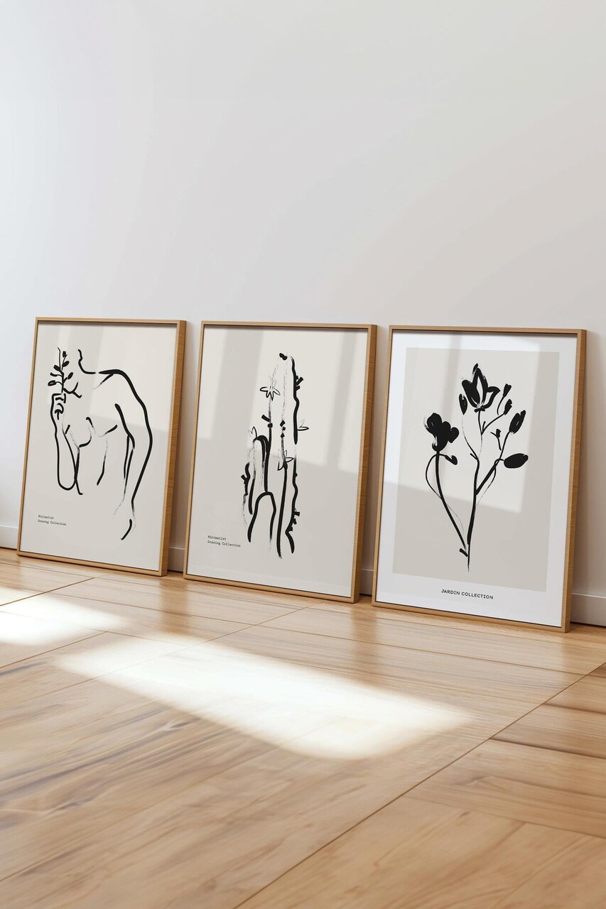 Set de pictură decorativă (3 Pieces), Ç-300609, Față: 100% PVC STICLĂ, Multicolor - view 3