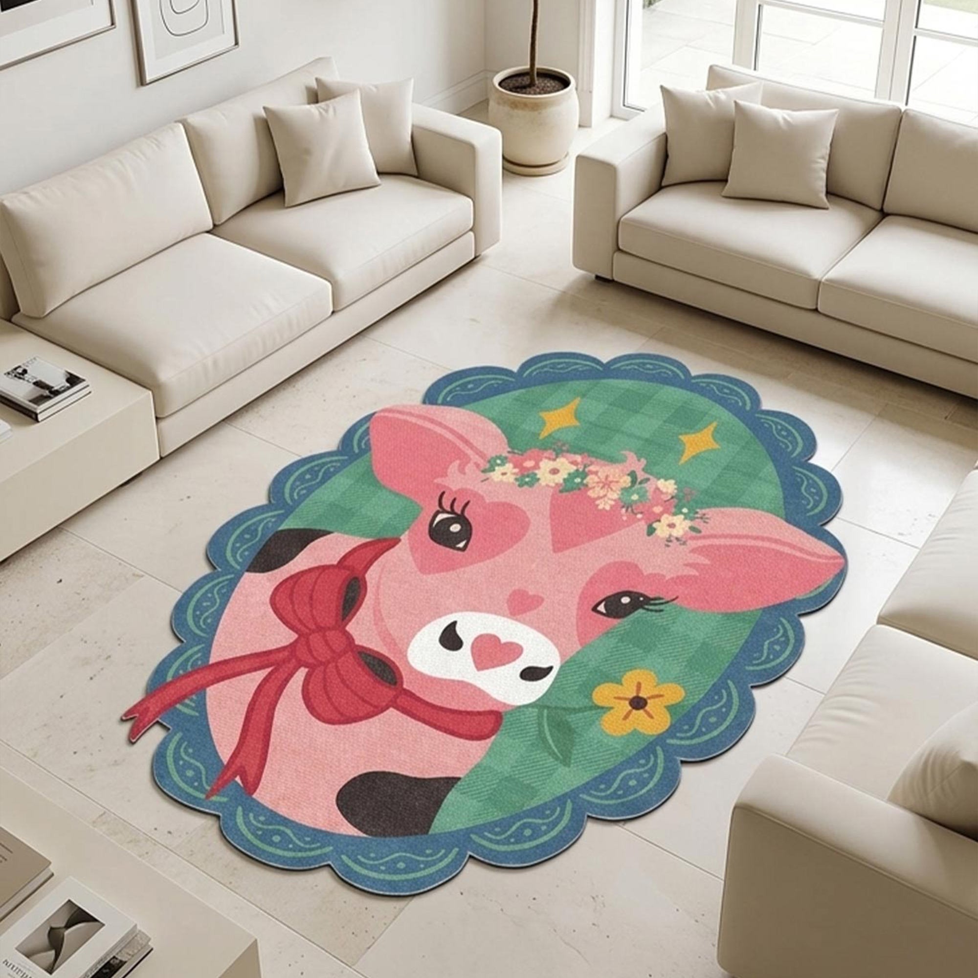 Covor, Fr400, 100x200 cm, Roz