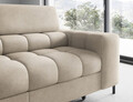 Coltar extensibil stanga 5 locuri ELTAP, LT-18AU, Ferucce, 276x200x93 cm, lemn/poliester, bej deschis