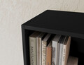 Raft de perete ELTAP, Pocett, 80x40x146 cm, PAL/PVC, negru