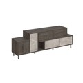 Comoda TV, Decortie, Hermes Lagina, 171.2 x 60 x 35.6 cm, pal melaminat, multicolor