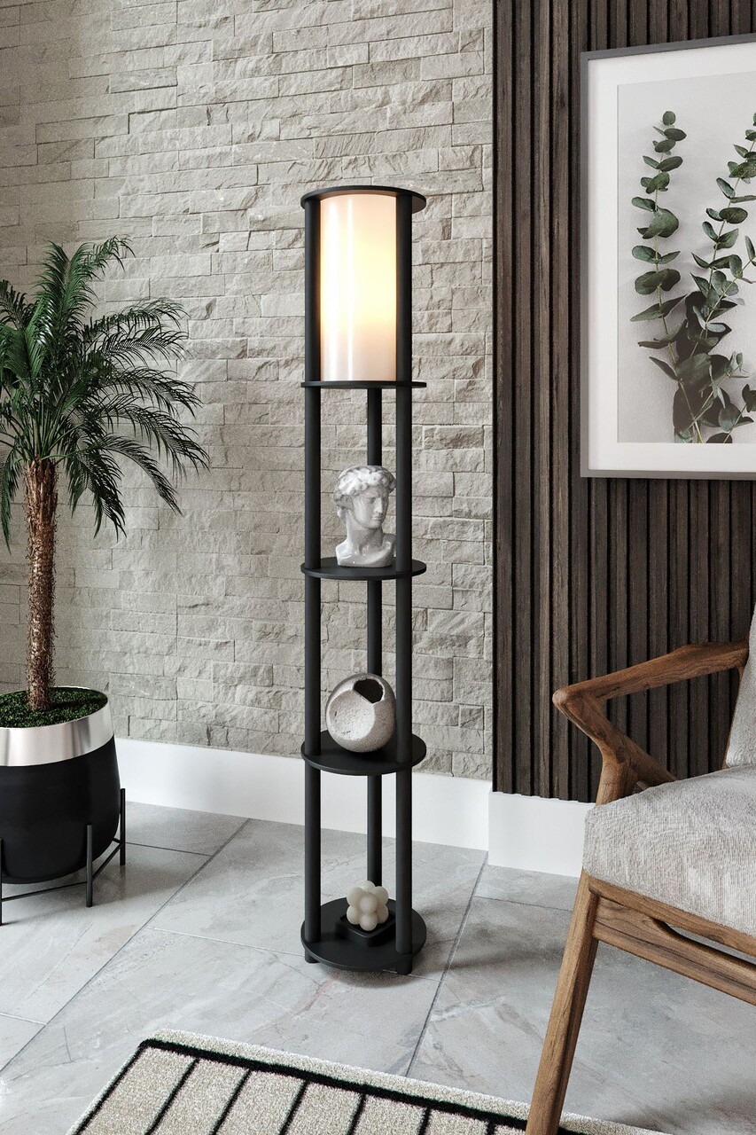 Lampadar, L'essentiel Maison, 666PTR1142, Negru - view 3