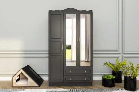 Dulap pentru haine, Glenevis, Bahar 623, 105x186x50 cm, Antracit Glenevis