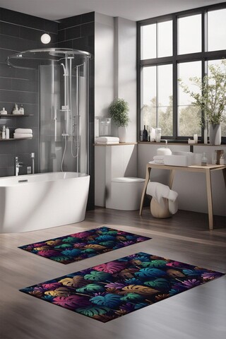 Set covorase de baie, Cartwright, CT-5334, Poliester, Multicolor