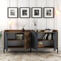 Consola, Hommy Craft, Venedik, 180 x 78 x 35 cm, pal melaminat, nuc/antracit