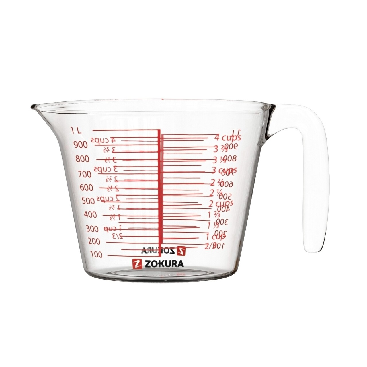 Cana masurare, sticla, 1000ml - Zokura - imagine 2