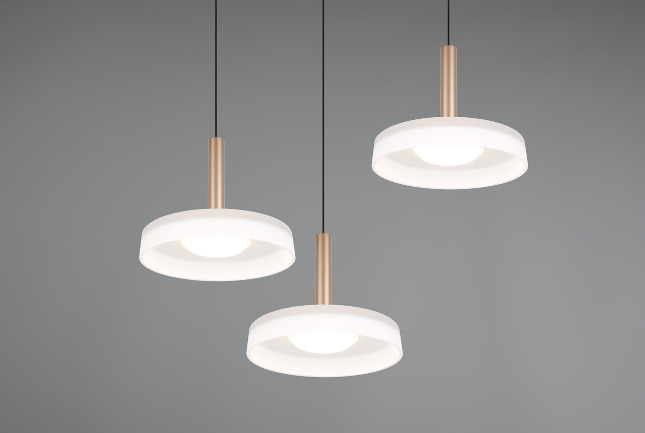 Lustra Celeste, TRIO, 35x200 cm, 7W, 3x SMD LED, metal, negru/alb - 2 | YEO