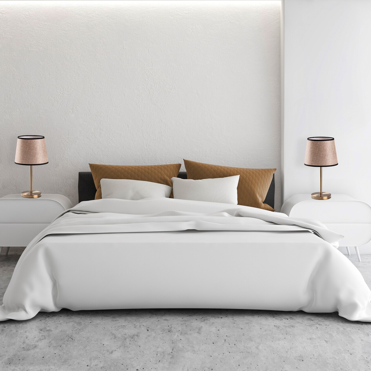 Set de lămpi de masă, Opviq, 892OPV2230, Maro antichizat - imagine 2