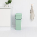 Cos de gunoi, Brabantia, Sort&Go, 40 L, 34.5x26.8x62 cm, polipropilena, verde jad