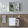 Set Dulap de Baie cu Chiuvetă și Oglindă (2 Piese), Hanah Home, 2917, MDF, Alb